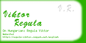 viktor regula business card